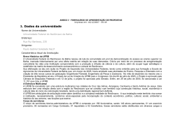 Projeto Reuni UFRB