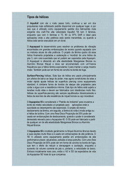 Tipos de h&eacute;lices