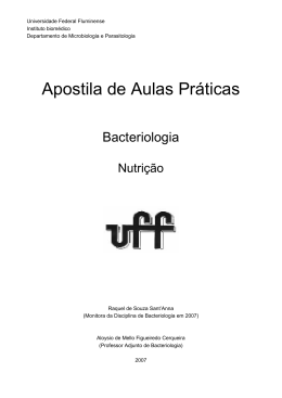 Apostila de Aulas Pr&aacute;ticas - Universidade Federal Fluminense