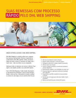 Brochura DHL Web Shipping