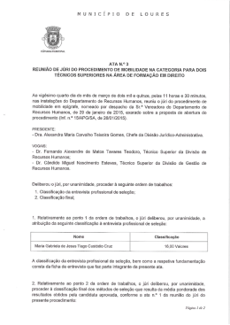 Ata nº3 - Câmara Municipal de Loures
