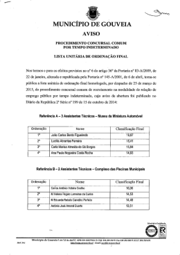 Assistentes Técnicos - Municipio de Gouveia