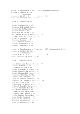 list&atilde;o dos aprovados