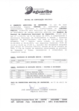 - Prefeitura Municipal de Jaguaribe