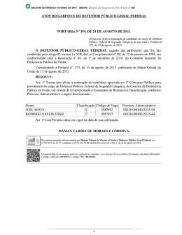 portaria n&ordm; 394, de 24 de agosto de 2015