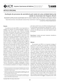 ARTIGO ORIGINAL - Associa&ccedil;&atilde;o Catarinense de Medicina