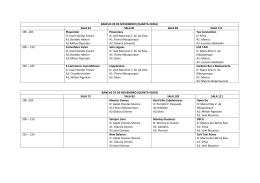 BANCAS 28 DE NOVEMBRO (QUARTA-FEIRA) SALA