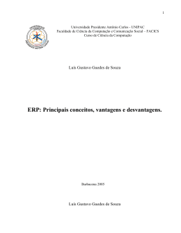 ERP: Principais conceitos, vantagens e desvantagens.