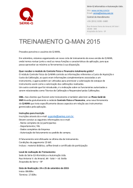 TREINAMENTO Q-MAN 2015 - S&eacute;rie-Q