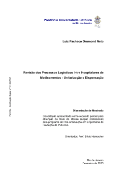 Luiz Pacheco Drumond Neto Revisão dos Processos Logísticos
