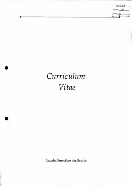 Curriculum - Quinto Constitucional OAB