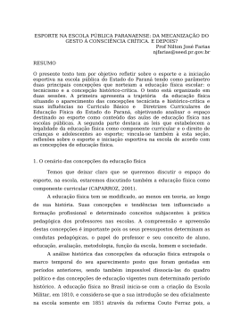 basquetebol: da mecanização do gesto à consciência crítica