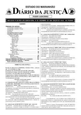 diário da justiça - Portal do Poder Judiciário do Estado do Maranhão