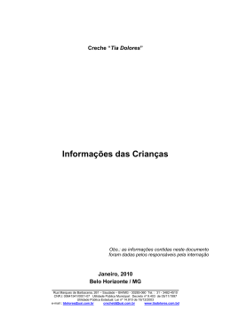 Ficha Historico Crian&ccedil;as