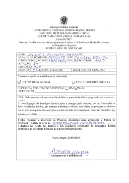 Formul&aacute;rio de Inscri&ccedil;&atilde;o