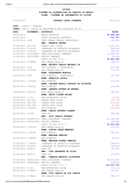 sistema de inform&aacute;tica do sicoob 07/05/2013 extrato conta corrente