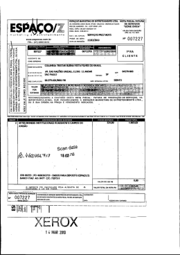 espaçdiz marketing de entretenimento ltda. nota fiscal