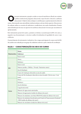 Instrumento de Avalia&ccedil;&atilde;o