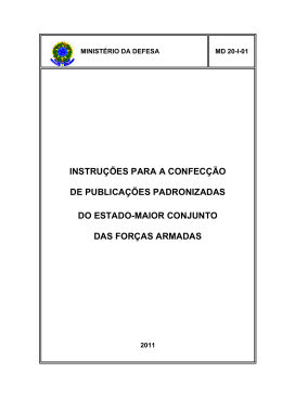 instru&ccedil;&otilde;es para a confec&ccedil;&atilde;o de publica&ccedil;&otilde;es padronizadas do