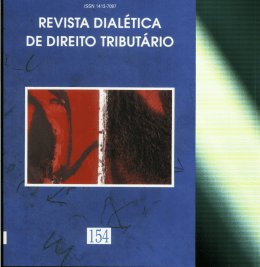 DE DIREITO TRIBUTARIO