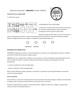 Panel del control tipo: &ldquo;D0B01M06&rdquo; de la serie &ldquo;DISPLAY&rdquo;