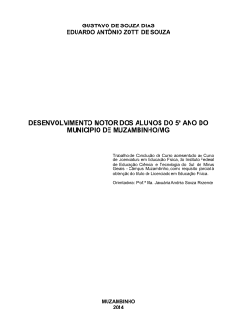 Desenvolvimento Motor