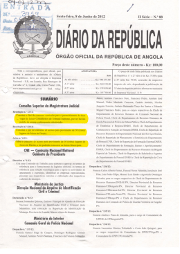 Dino DA REP&Uacute;BLICA - Republica de Angola Tribunal Supremo