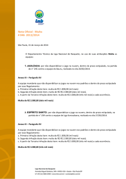 31/03/2014 Nota Oficial 046 - Multa - NBB 6 pdf