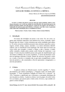 gotas de teoria: o conto e a cr&ocirc;nica - CiFEFiL