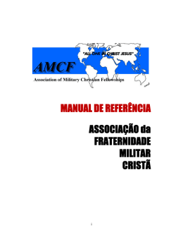 MANUAL DE REFER&Ecirc;NCIA ASSOCIA&Ccedil;&Atilde;O da FRATERNIDADE