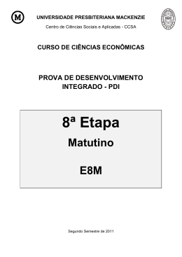 8&ordf; Etapa - Mackenzie