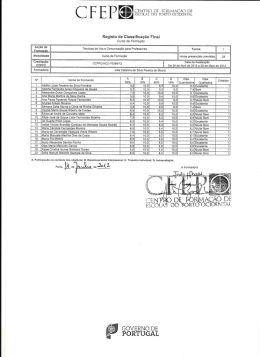 pauta - Centro de Forma&ccedil;&atilde;o de Escolas Porto Ocidental