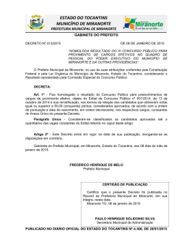Decreto n&ordm; 013/2015