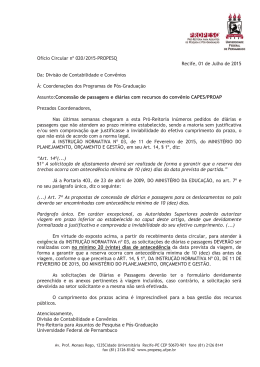 Ofício Circular nº 020/2015 - Universidade Federal de Pernambuco