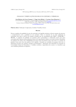 ensaios e verifica&ccedil;&otilde;es dos blocos cer&acirc;mica vermelha
