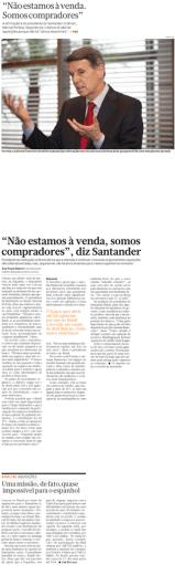 “ Não estamos `a venda.