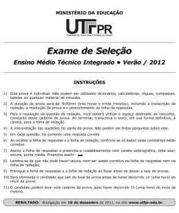 Prova - UTFPR