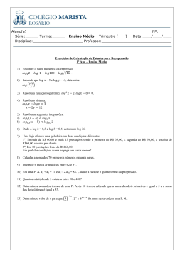 S&eacute;rie:______ Turma:______ Ensino M&eacute;dio Trimestre