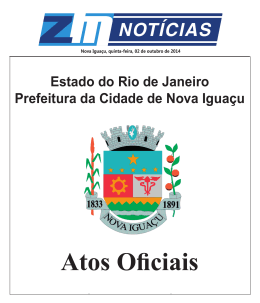 Publica&ccedil;&atilde;o 02/10 - Prefeitura Municipal de Nova Igua&ccedil;u