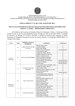 Edital N&deg; 29/2012