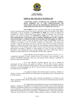 EDITAL DE LEILÃO E INTIMAÇÃO