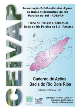 Caderno de Ações Bacia do Rio Dois Rios