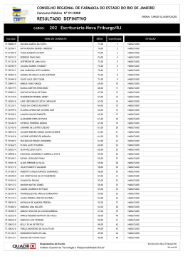 RESULTADO DEFINITIVO Escritur&aacute;rio