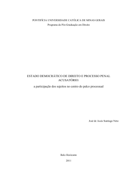ESTADO DEMOCR&Aacute;TICO DE DIREITO E PROCESSO PENAL