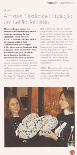 Artistas Pl&aacute;sticos e Funda&ccedil;&atilde;o