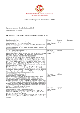 Descri&ccedil;&atilde;o da sess&atilde;o: Reuni&atilde;o Ordin&aacute;ria CSMP Data da sess&atilde;o: 23