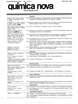 ~ qu&iacute;mica nova - Sociedade Brasileira de Qu&iacute;mica