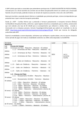 A ASPF solicita que todos os associados que pretenderem