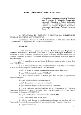 RESOLU&Ccedil;&Atilde;O N&ordm; 049/2007 - Universidade Estadual do Centro