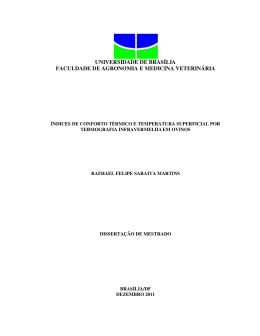 &Iacute;ndices de conforto t&eacute;rmico e temperatura superficial por termografia